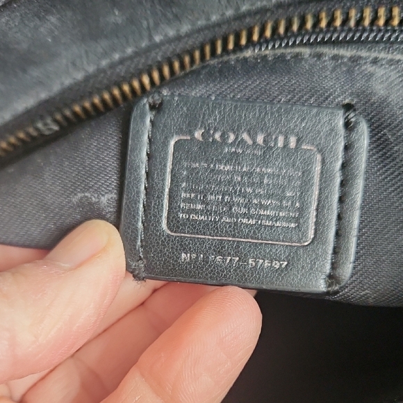 ✨️Coach Black Studded Leather Satchel - Picture 9 of 17